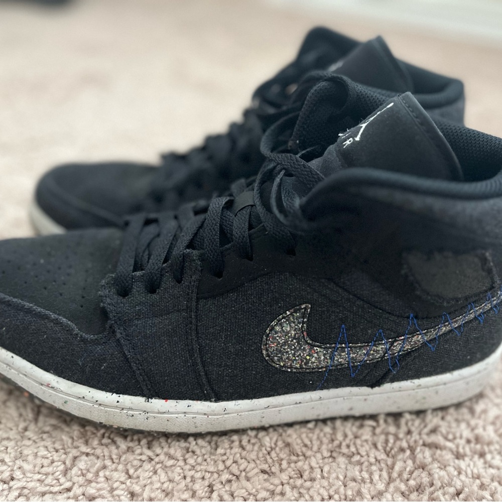 Nike Air Jordan 1 Mid SE Crater Black Racer Blue DM3529-001 SZ 10.5M